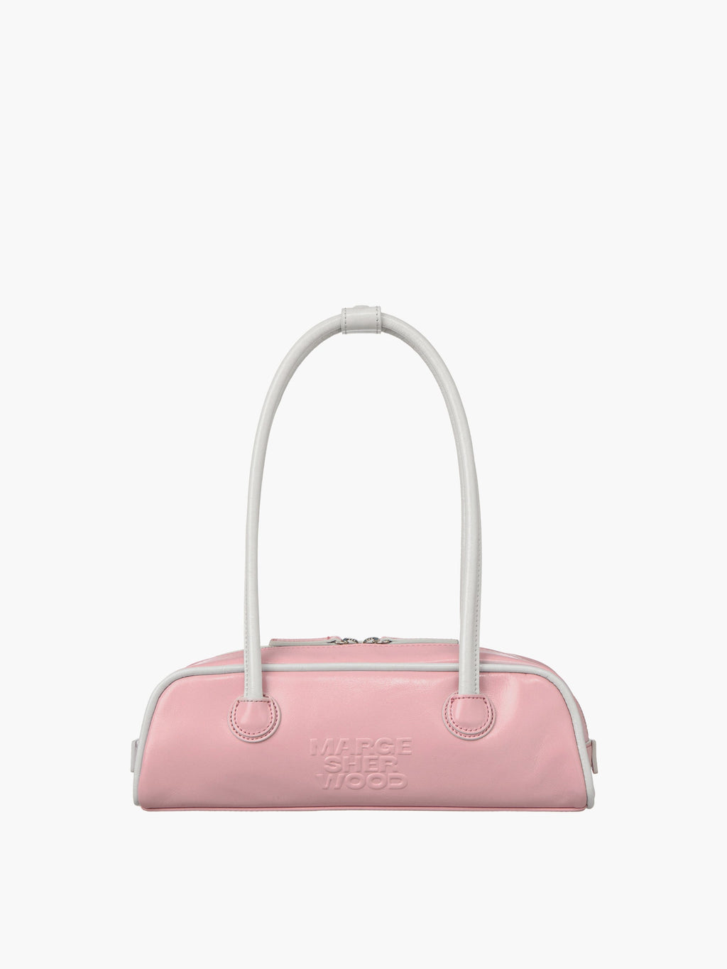 Marge Sherwood - Soft Boston Ew Mini Piping (Baby Pink+Light Grey Crinkle) product image 1 | TRAB K-Fashion Australia
