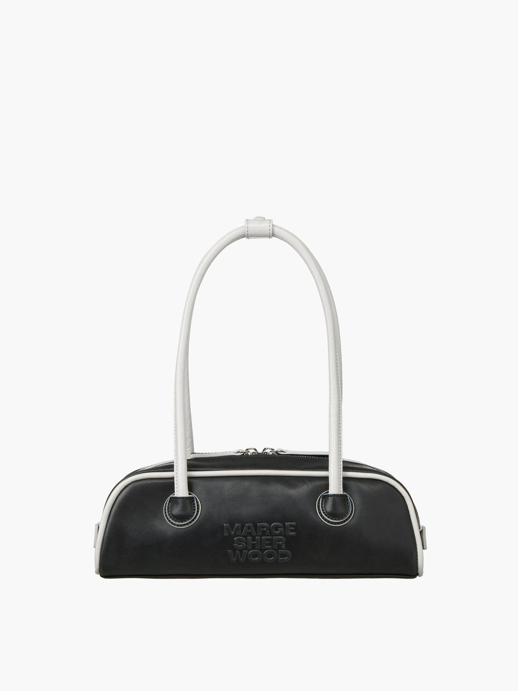 Marge Sherwood - Soft Boston Ew Mini Piping (Black Pull-Up+Light Grey Crinkle) product image 1 | TRAB K-Fashion Australia