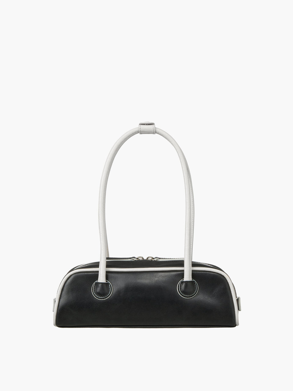 Marge Sherwood - Soft Boston Ew Mini Piping (Black Pull-Up+Light Grey Crinkle) product image 4 | TRAB K-Fashion Australia