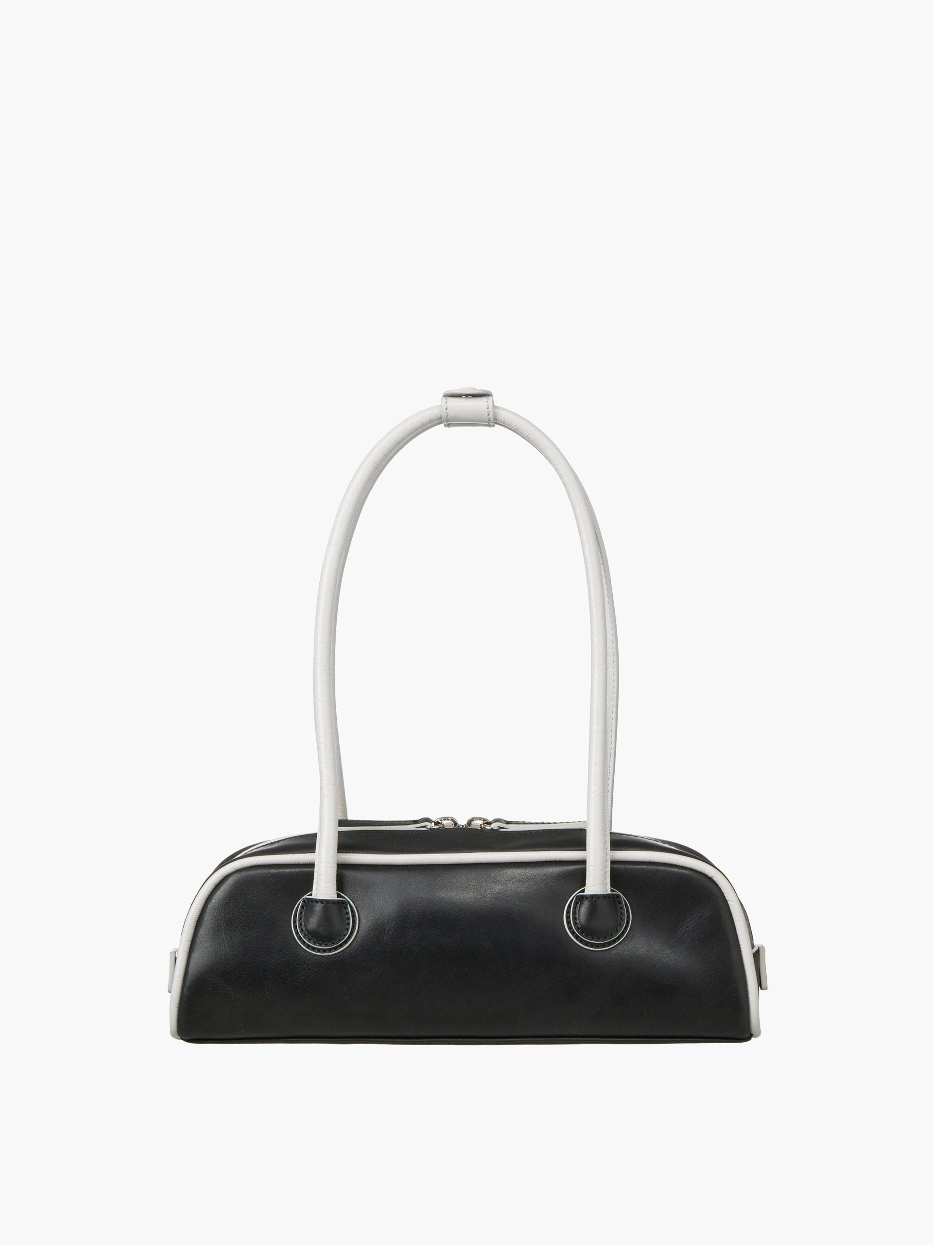 Marge Sherwood - Soft Boston Ew Mini Piping (Black Pull-Up+Light Grey Crinkle) product image 4 | TRAB K-Fashion Australia