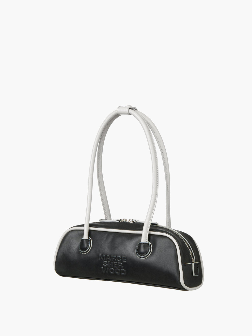Marge Sherwood - Soft Boston Ew Mini Piping (Black Pull-Up+Light Grey Crinkle) product image 5 | TRAB K-Fashion Australia