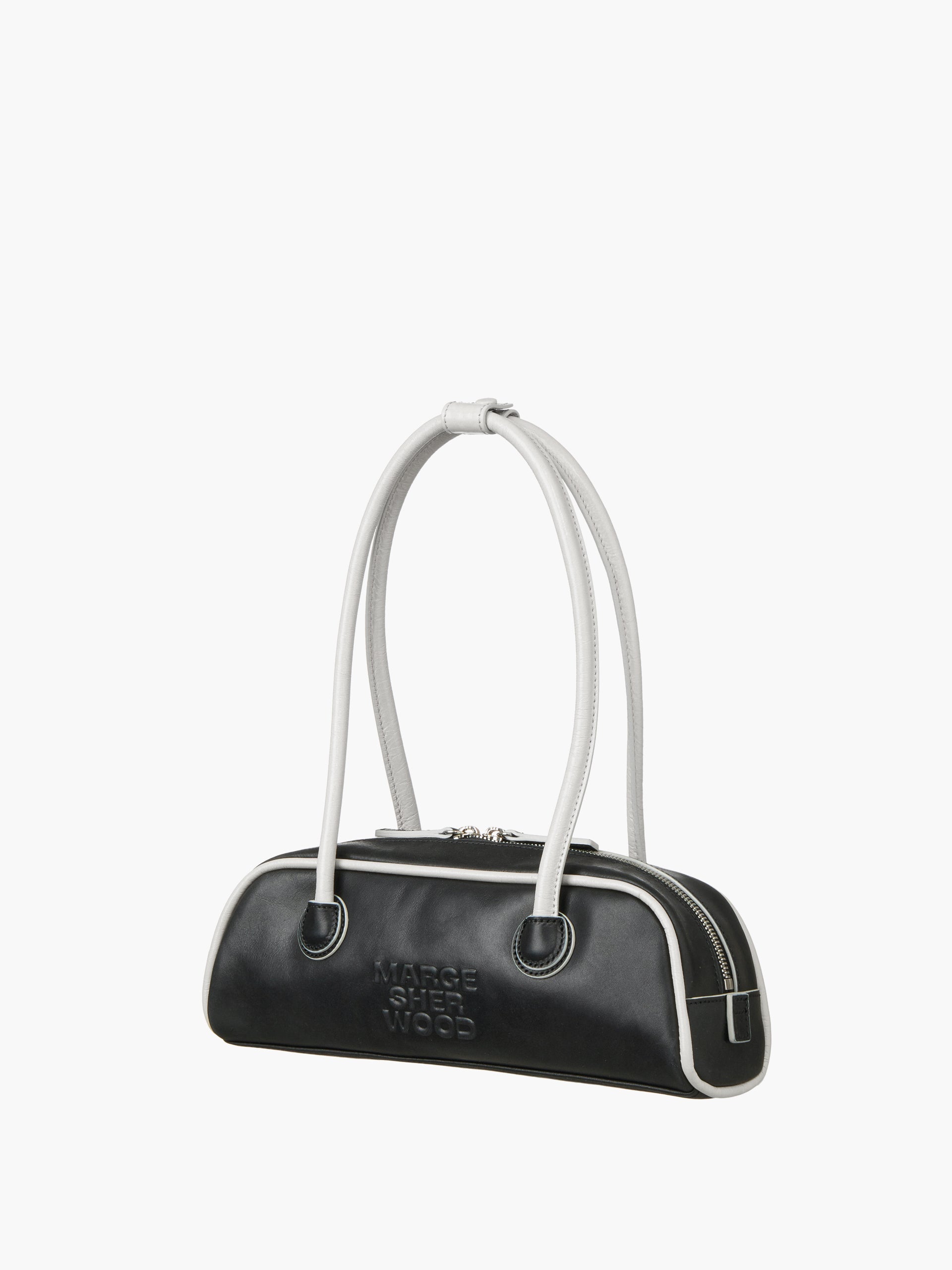 Marge Sherwood - Soft Boston Ew Mini Piping (Black Pull-Up+Light Grey Crinkle) product image 5 | TRAB K-Fashion Australia