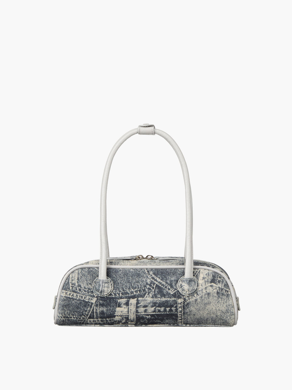 Marge Sherwood - Soft Boston Ew Mini Piping (Light Grey Printed Suede+Crinkle) product image 4 | TRAB K-Fashion Australia
