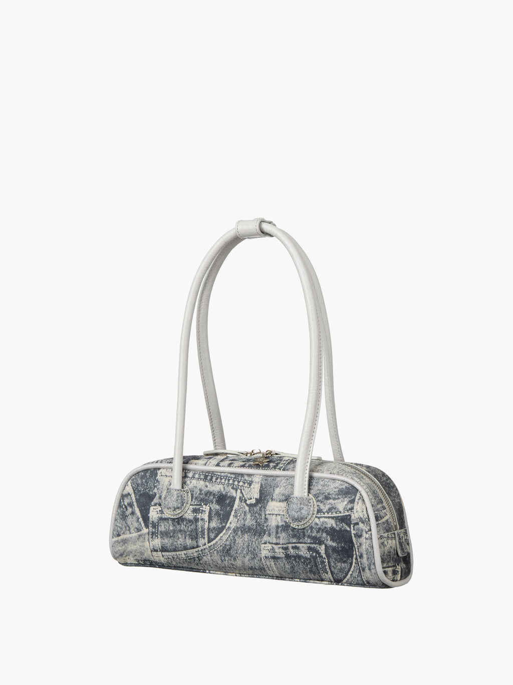 Marge Sherwood - Soft Boston Ew Mini Piping (Light Grey Printed Suede+Crinkle) product image 5 | TRAB K-Fashion Australia