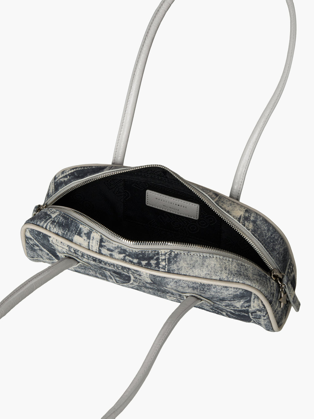 Marge Sherwood - Soft Boston Ew Mini Piping (Light Grey Printed Suede+Crinkle) product image 8 | TRAB K-Fashion Australia