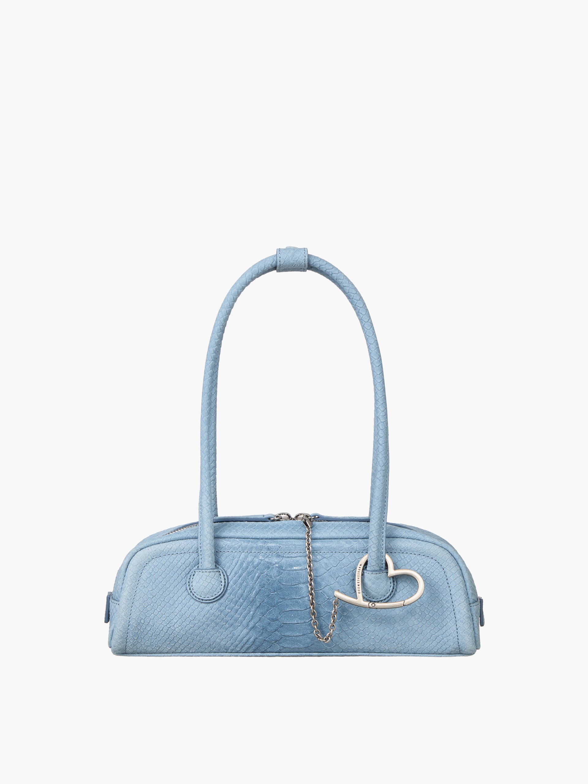 Marge Sherwood - Soft Boston Ew Mini (Blue Python Effect Suede) product image 1 | TRAB K-Fashion Australia