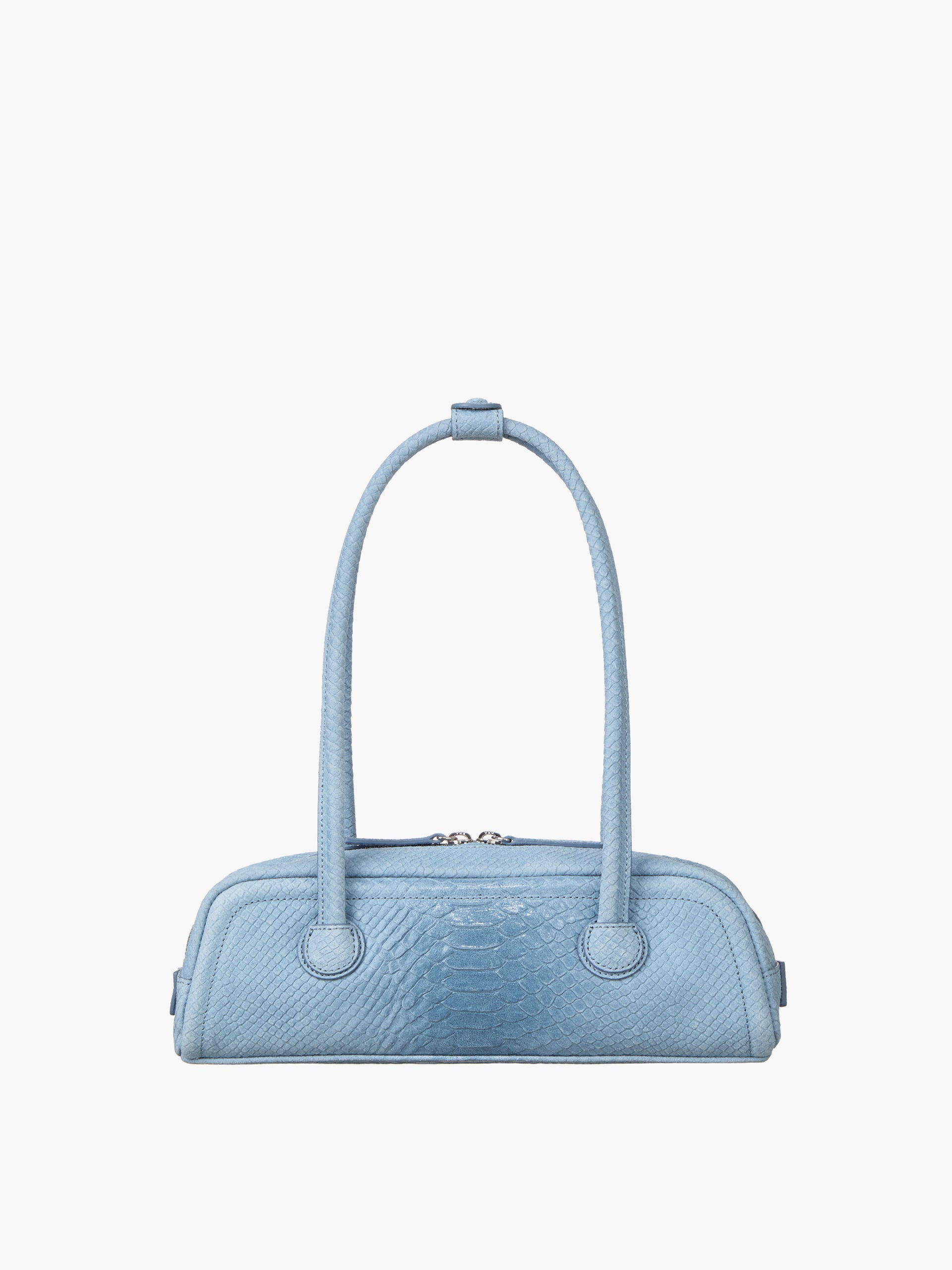 Marge Sherwood - Soft Boston Ew Mini (Blue Python Effect Suede) product image 4 | TRAB K-Fashion Australia