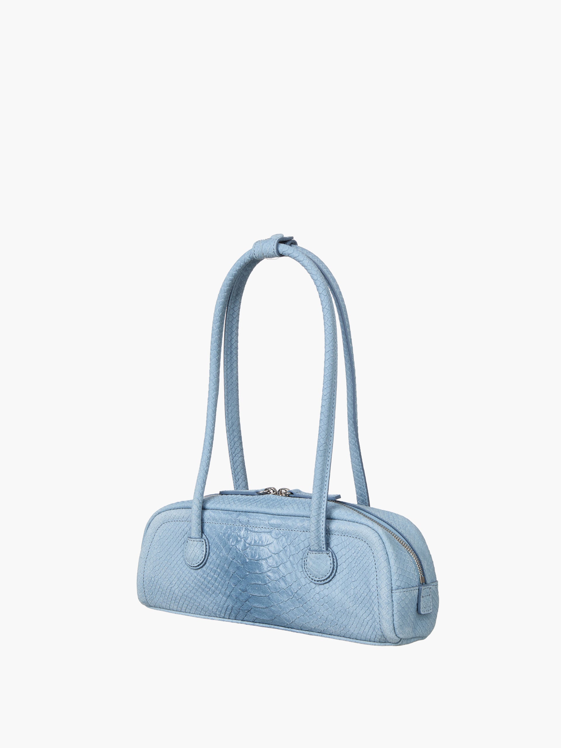 Marge Sherwood - Soft Boston Ew Mini (Blue Python Effect Suede) product image 5 | TRAB K-Fashion Australia