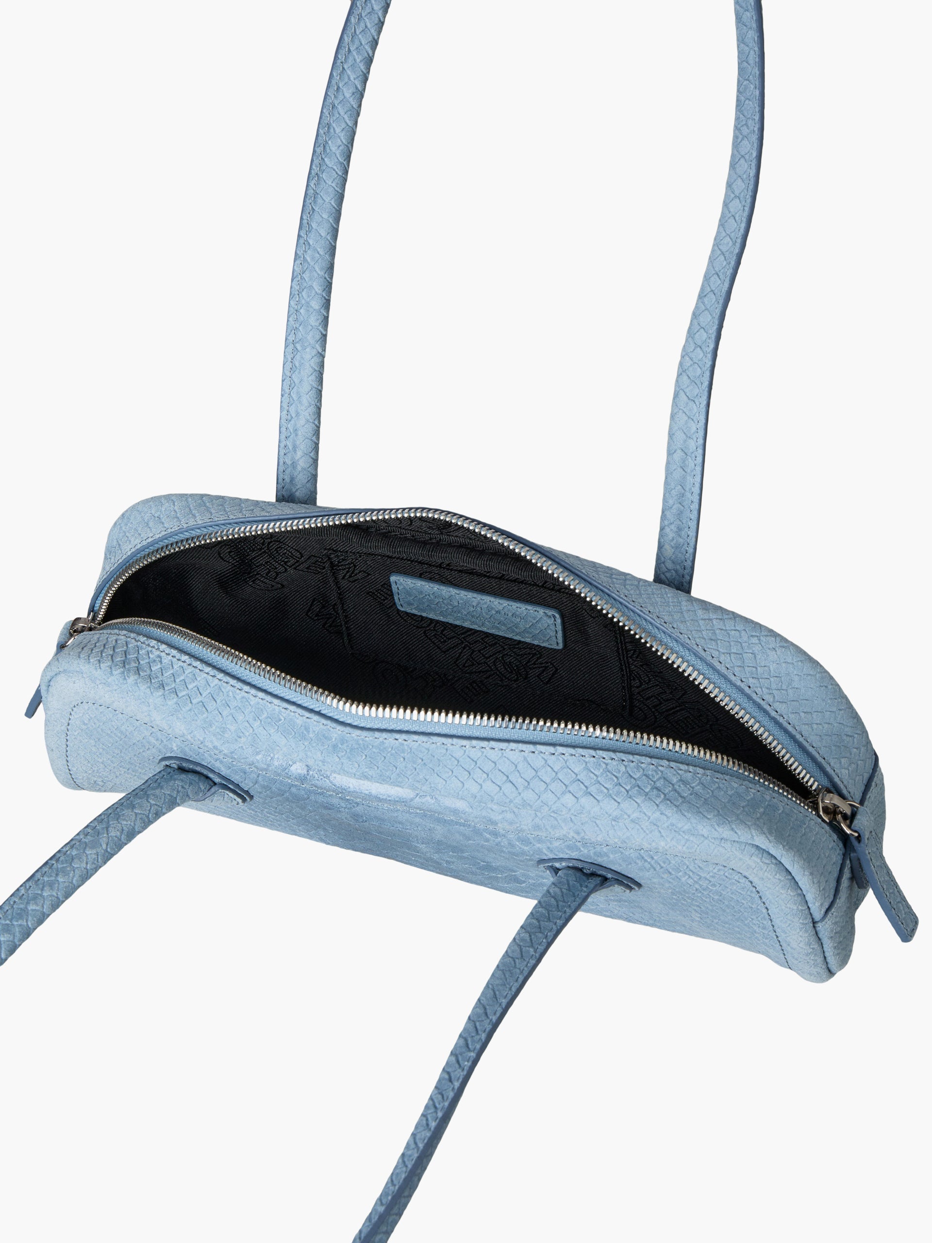 Marge Sherwood - Soft Boston Ew Mini (Blue Python Effect Suede) product image 6 | TRAB K-Fashion Australia