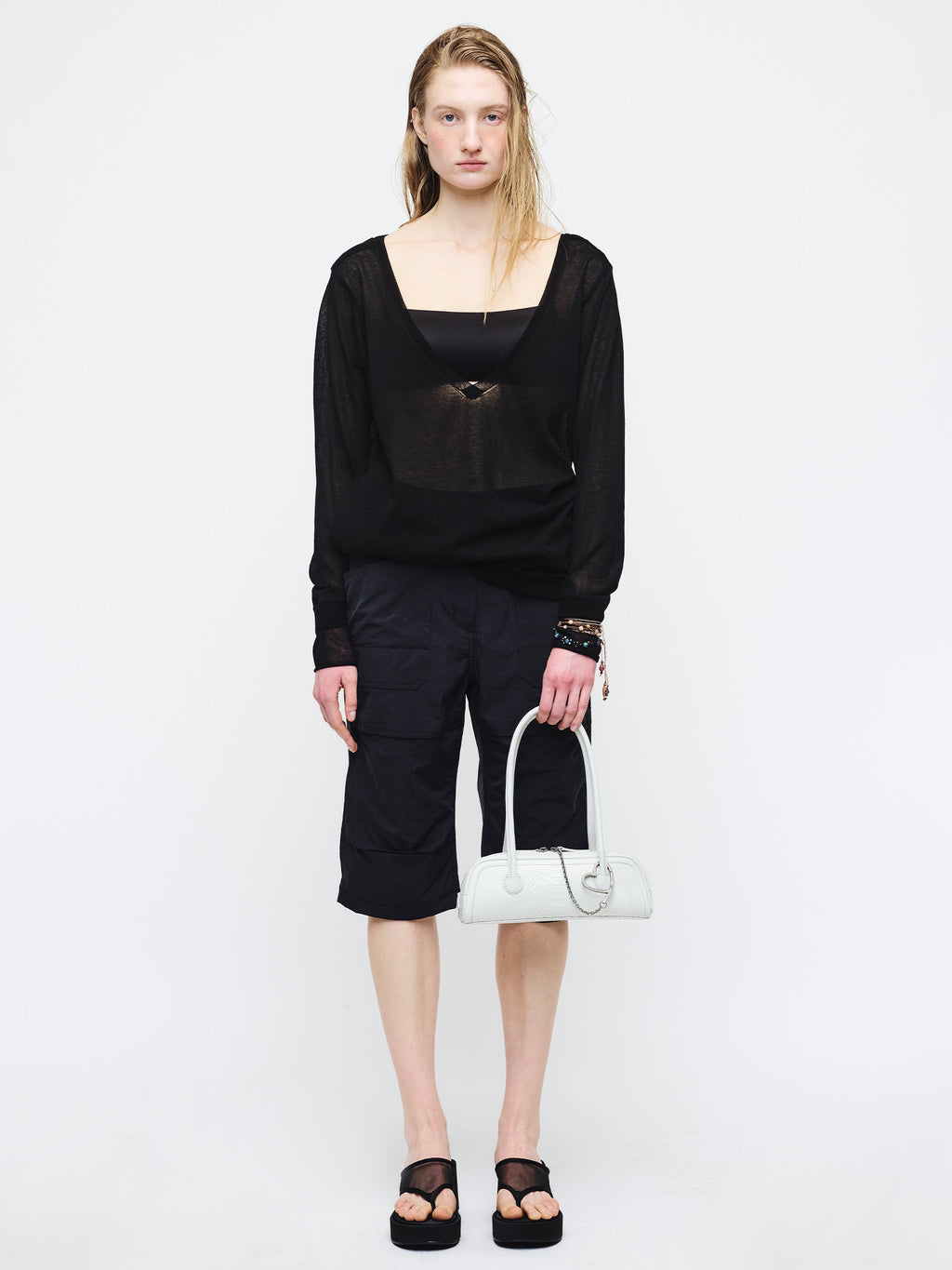 Marge Sherwood - Soft Boston Ew Mini (Off White Python Effect) product image 3 | TRAB K-Fashion Australia