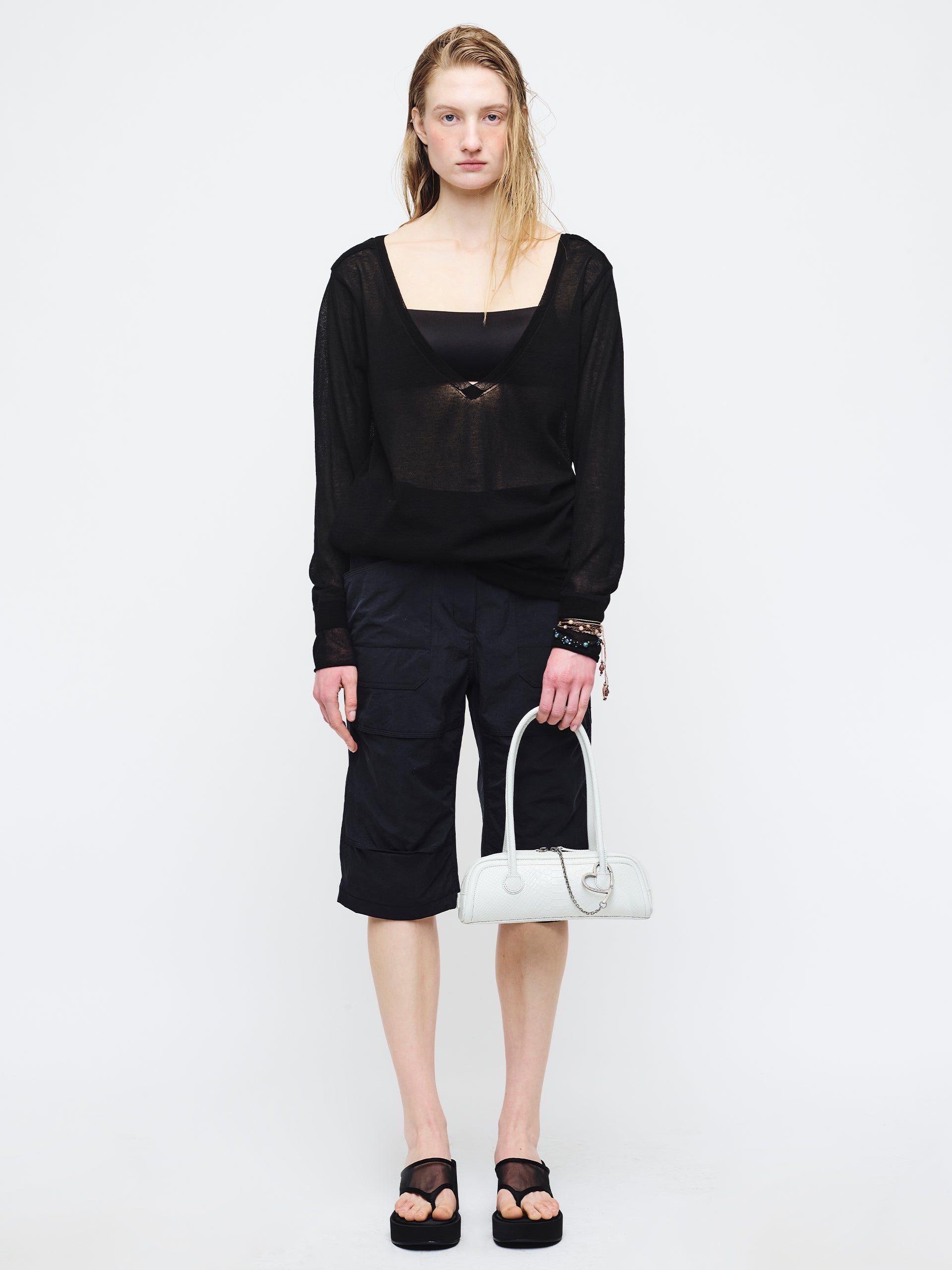 Marge Sherwood - Soft Boston Ew Mini (Off White Python Effect) product image 3 | TRAB K-Fashion Australia