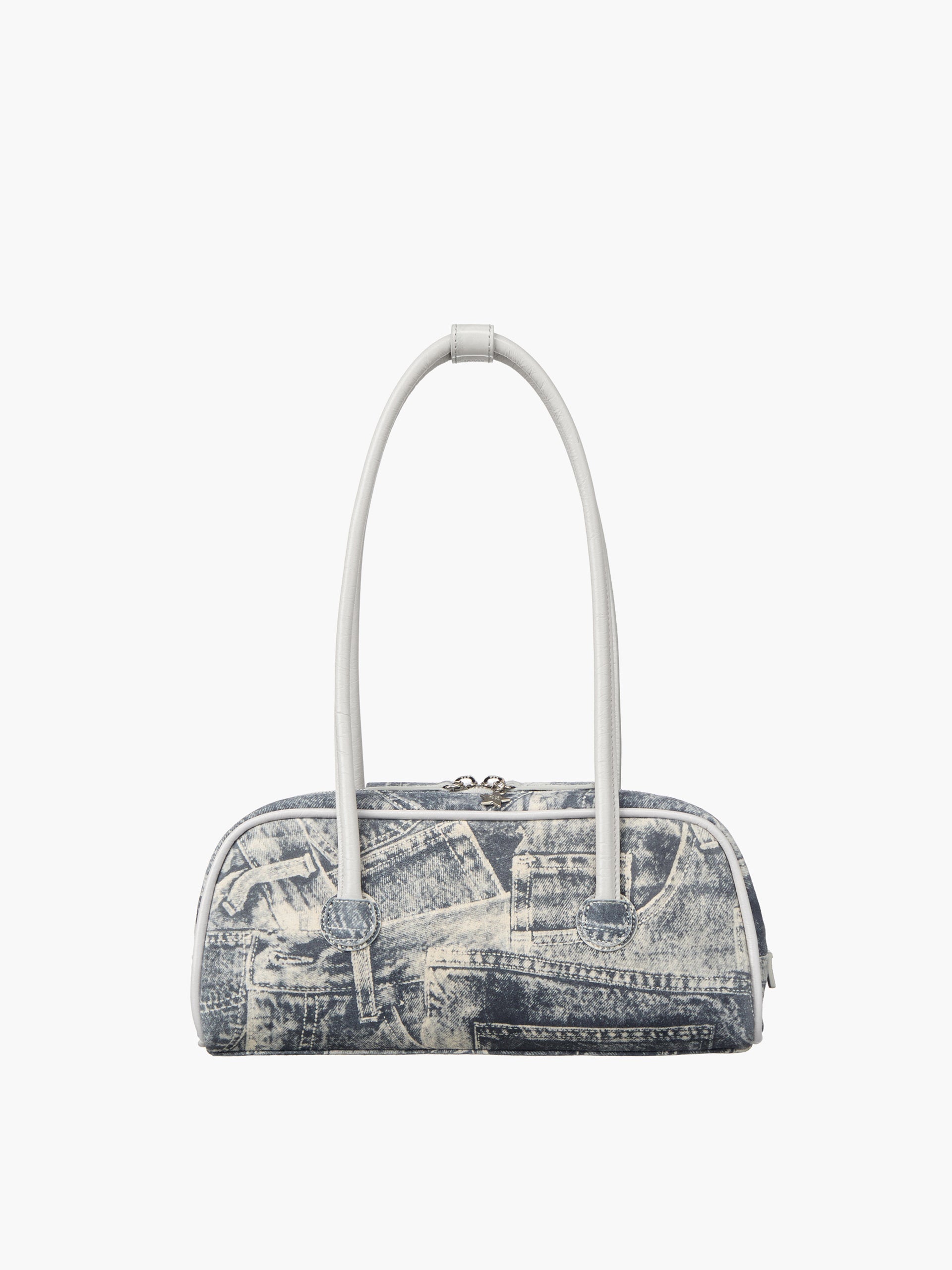 Marge Sherwood - Soft Boston Ew Piping (Light Grey Printed Suede+Crinkle) product image 1 | TRAB K-Fashion Australia