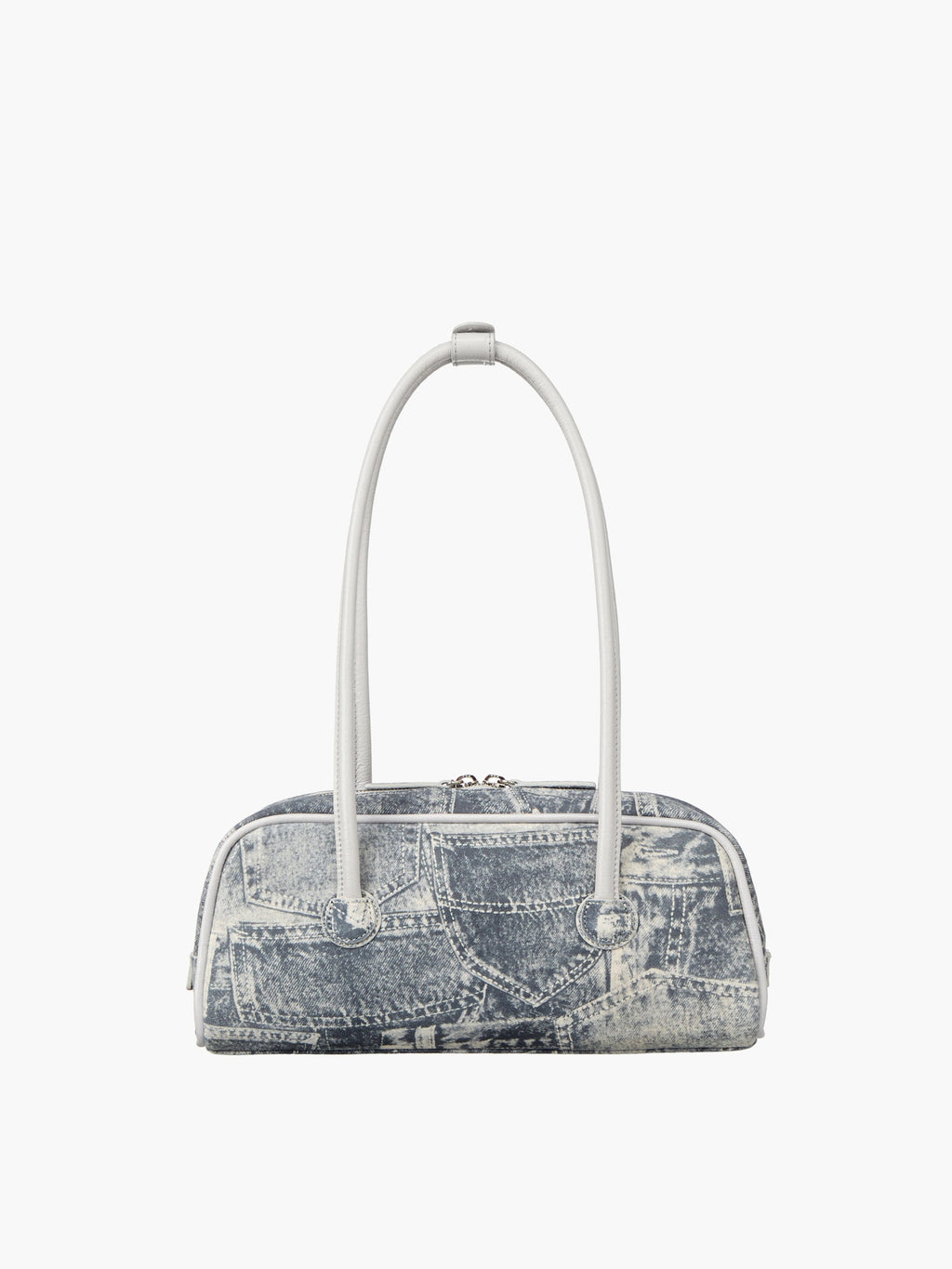 Marge Sherwood - Soft Boston Ew Piping (Light Grey Printed Suede+Crinkle) product image 4 | TRAB K-Fashion Australia
