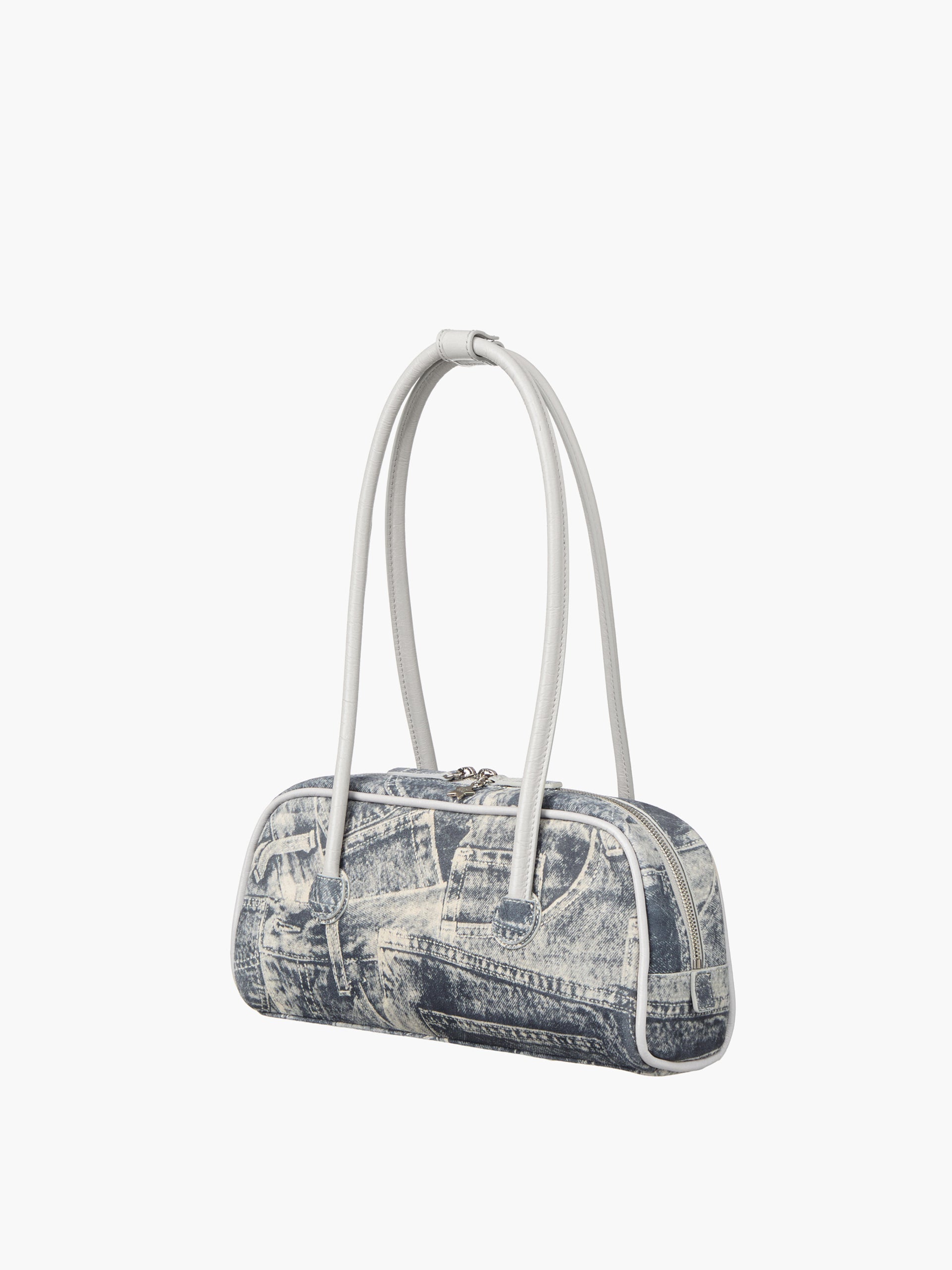 Marge Sherwood - Soft Boston Ew Piping (Light Grey Printed Suede+Crinkle) product image 5 | TRAB K-Fashion Australia