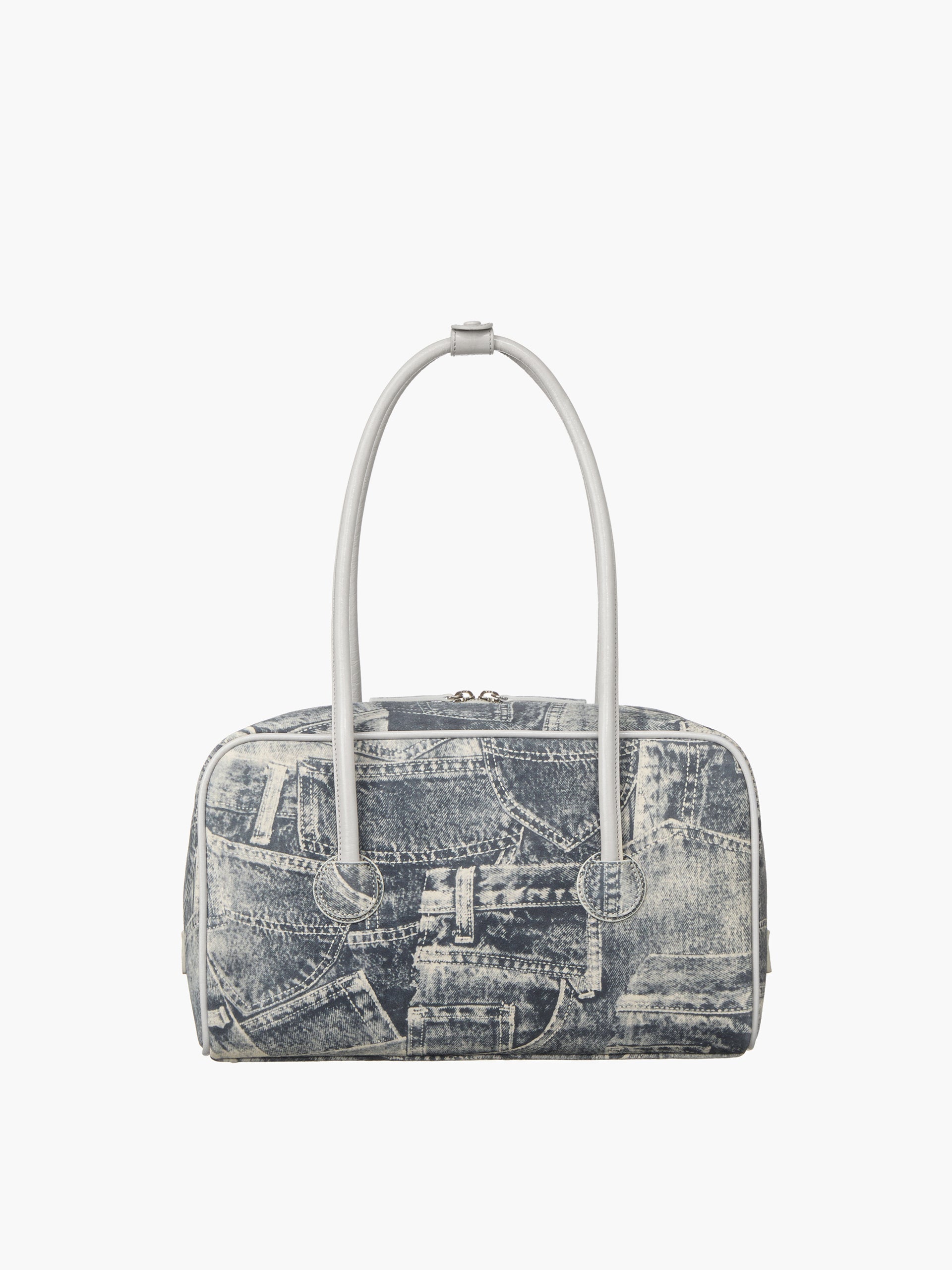 Marge Sherwood - Soft Boston Piping (Light Grey Printed Suede+Crinkle) product image 2 | TRAB K-Fashion Australia