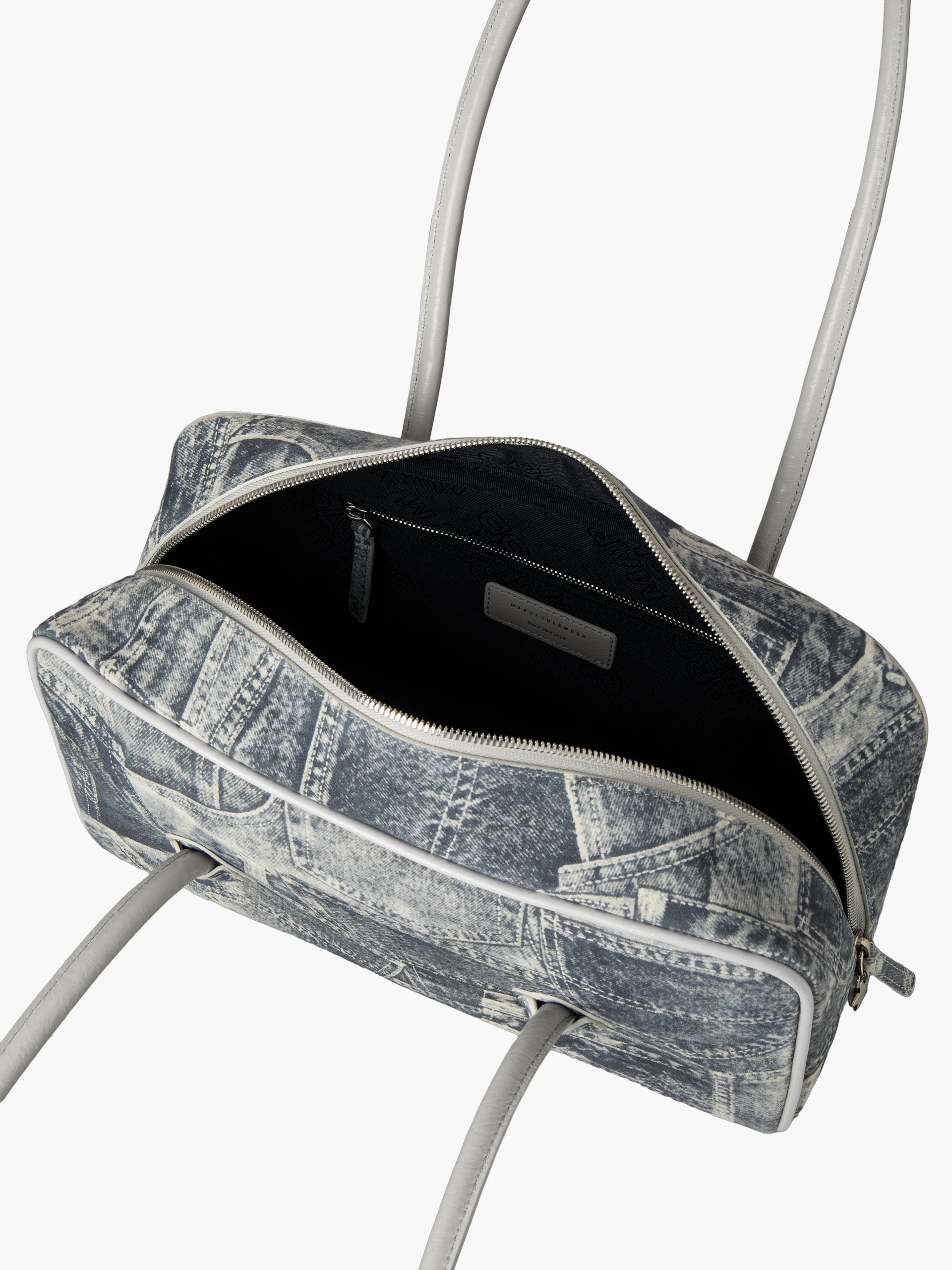 Marge Sherwood - Soft Boston Piping (Light Grey Printed Suede+Crinkle) product image 6 | TRAB K-Fashion Australia