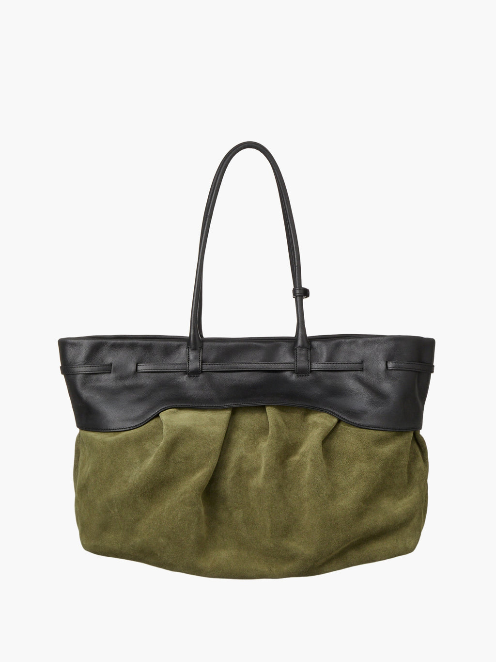 Marge Sherwood - Soft Grandma Layered Bag (Dark Olive Suede) product image 5 | TRAB K-Fashion Australia