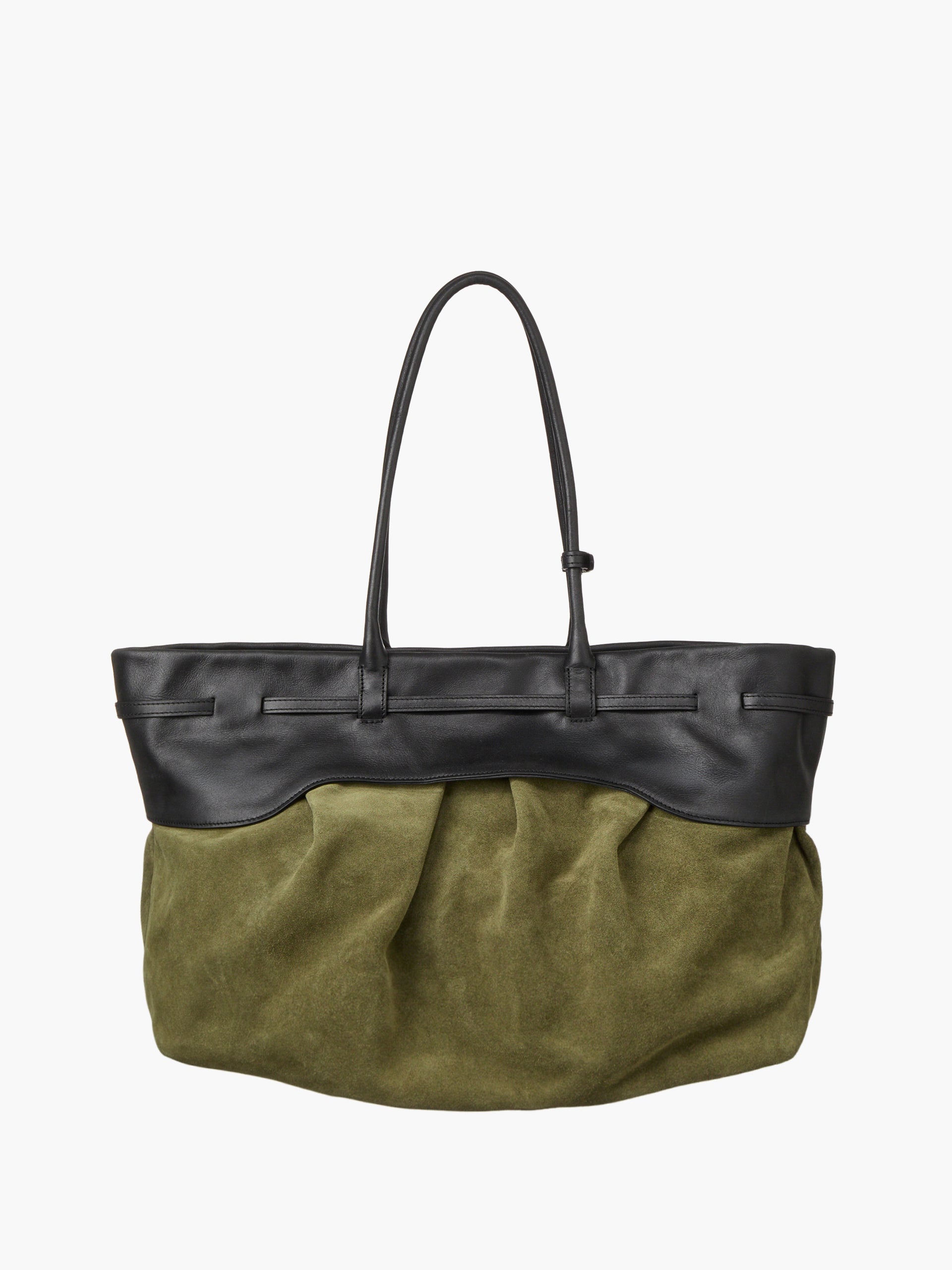 Marge Sherwood - Soft Grandma Layered Bag (Dark Olive Suede) product image 5 | TRAB K-Fashion Australia