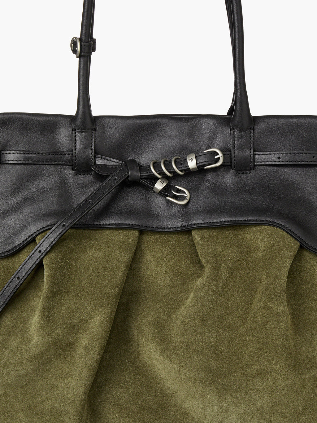 Marge Sherwood - Soft Grandma Layered Bag (Dark Olive Suede) product image 8 | TRAB K-Fashion Australia