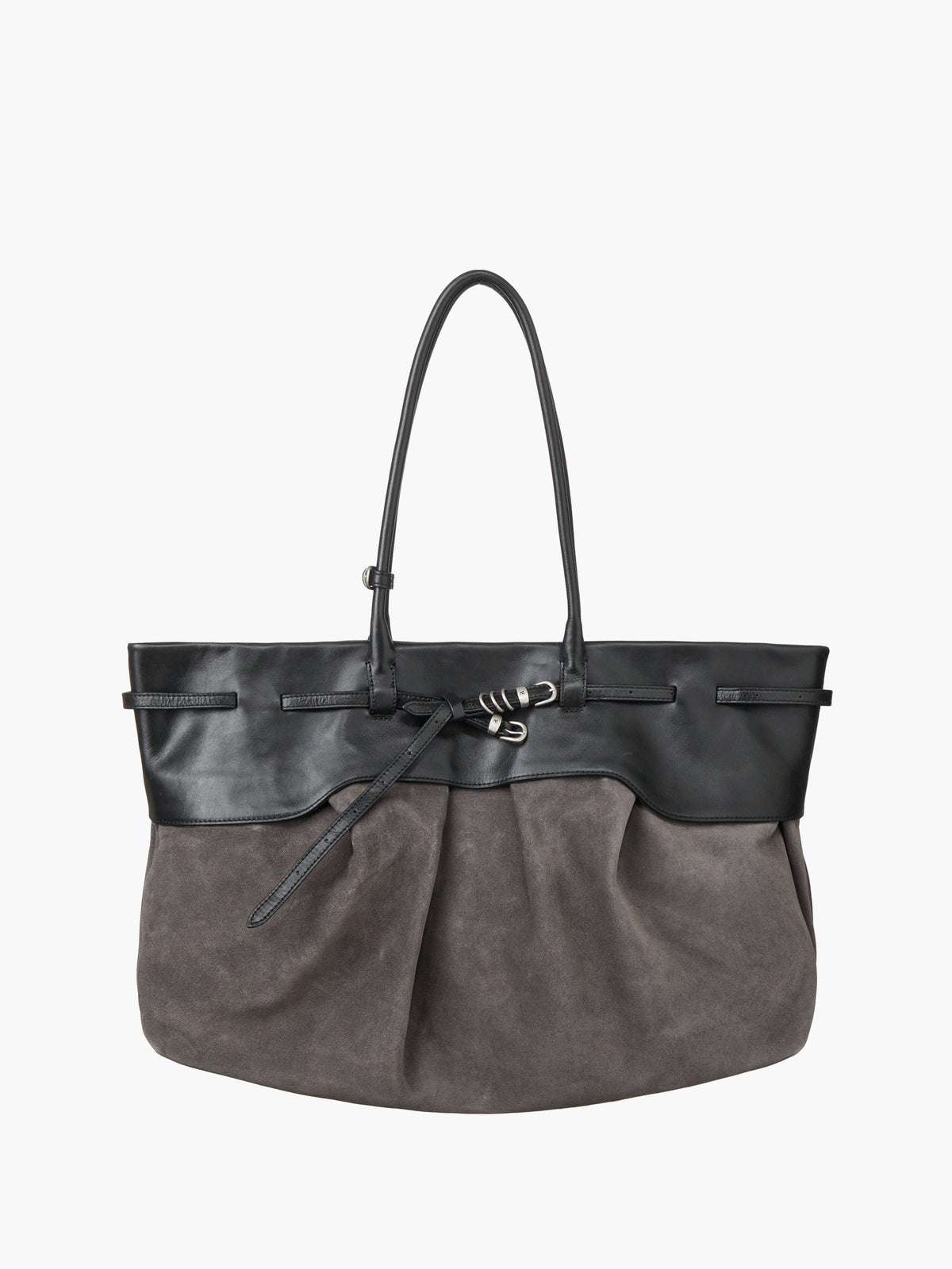 Marge Sherwood - Soft Grandma Layered Bag (Grey Suede) product image 1 | TRAB K-Fashion Australia