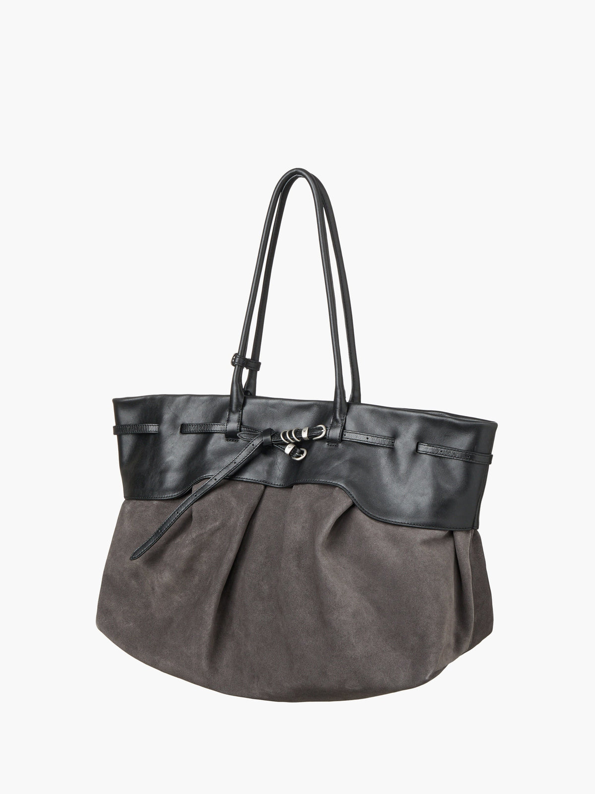 Marge Sherwood - Soft Grandma Layered Bag (Grey Suede) product image 6 | TRAB K-Fashion Australia