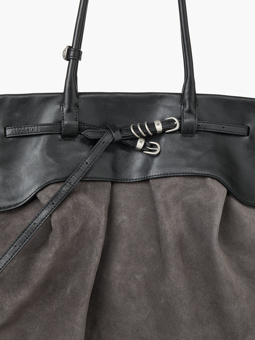 Marge Sherwood - Soft Grandma Layered Bag (Grey Suede) product image 8 | TRAB K-Fashion Australia