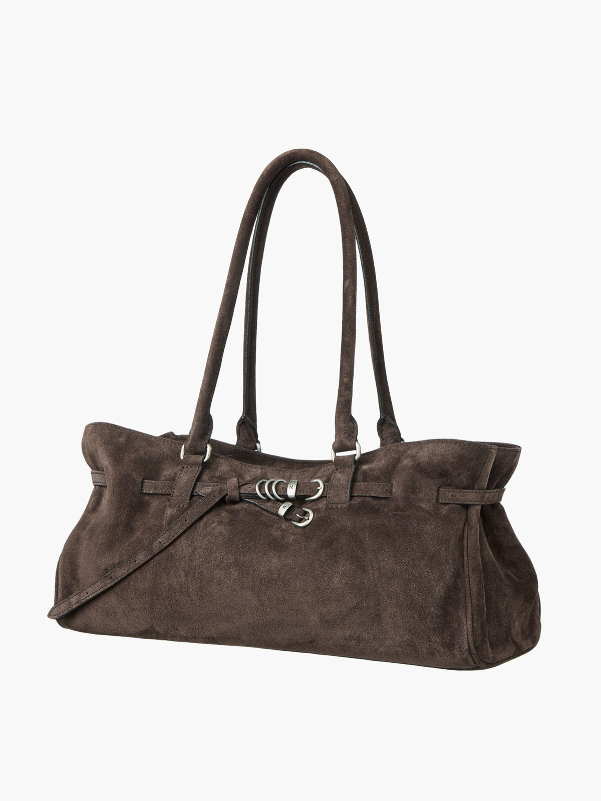 Marge Sherwood - Soft Grandma Shoulder Bag (Ash Brown Suede) product image 6 | TRAB K-Fashion Australia