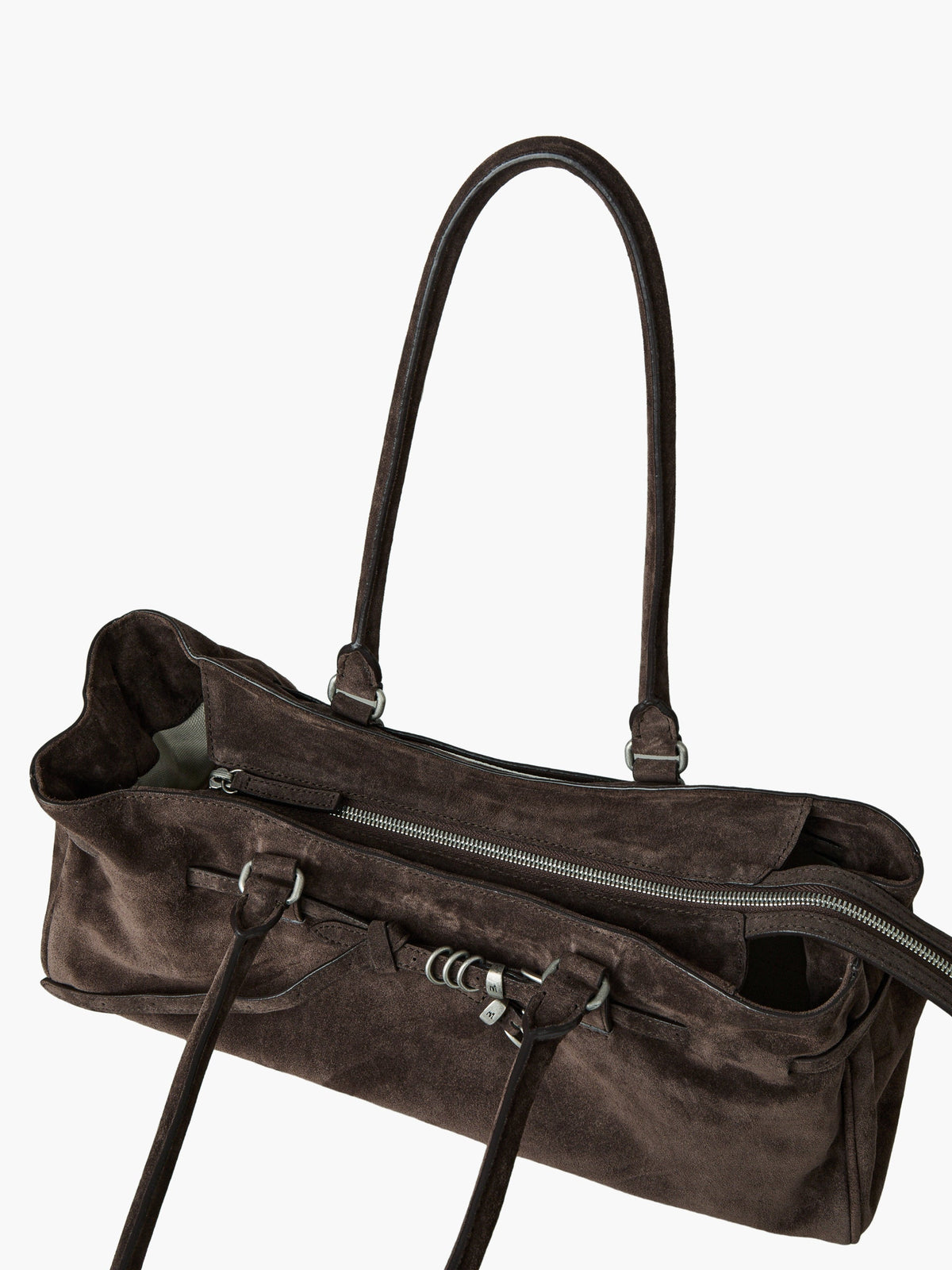 Marge Sherwood - Soft Grandma Shoulder Bag (Ash Brown Suede) product image 7 | TRAB K-Fashion Australia