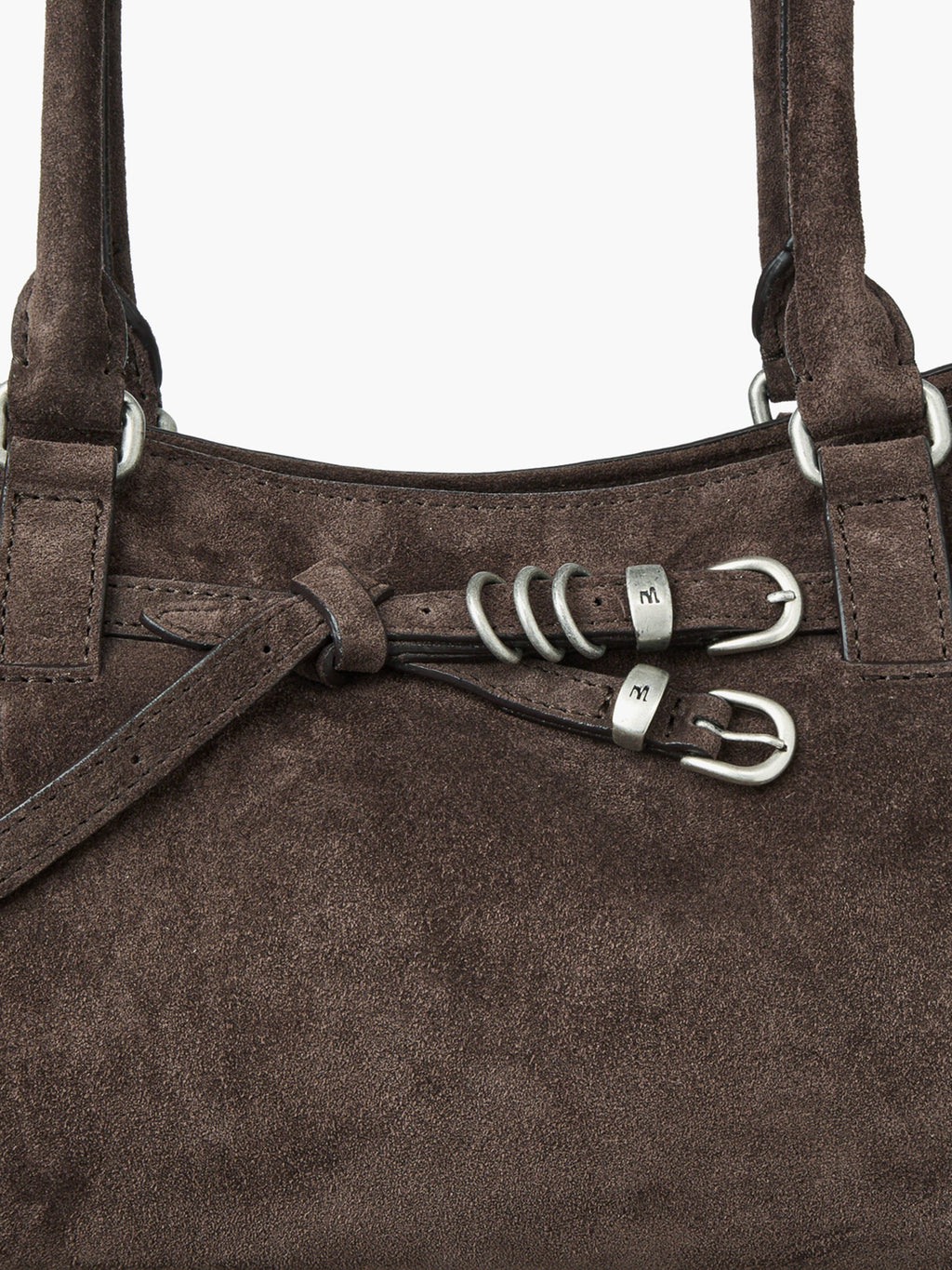 Marge Sherwood - Soft Grandma Shoulder Bag (Ash Brown Suede) product image 9 | TRAB K-Fashion Australia