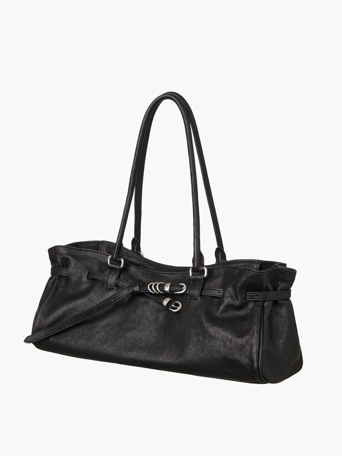 Marge Sherwood - Soft Grandma Shoulder Bag (Black Washed Nappa) product image 6 | TRAB K-Fashion Australia