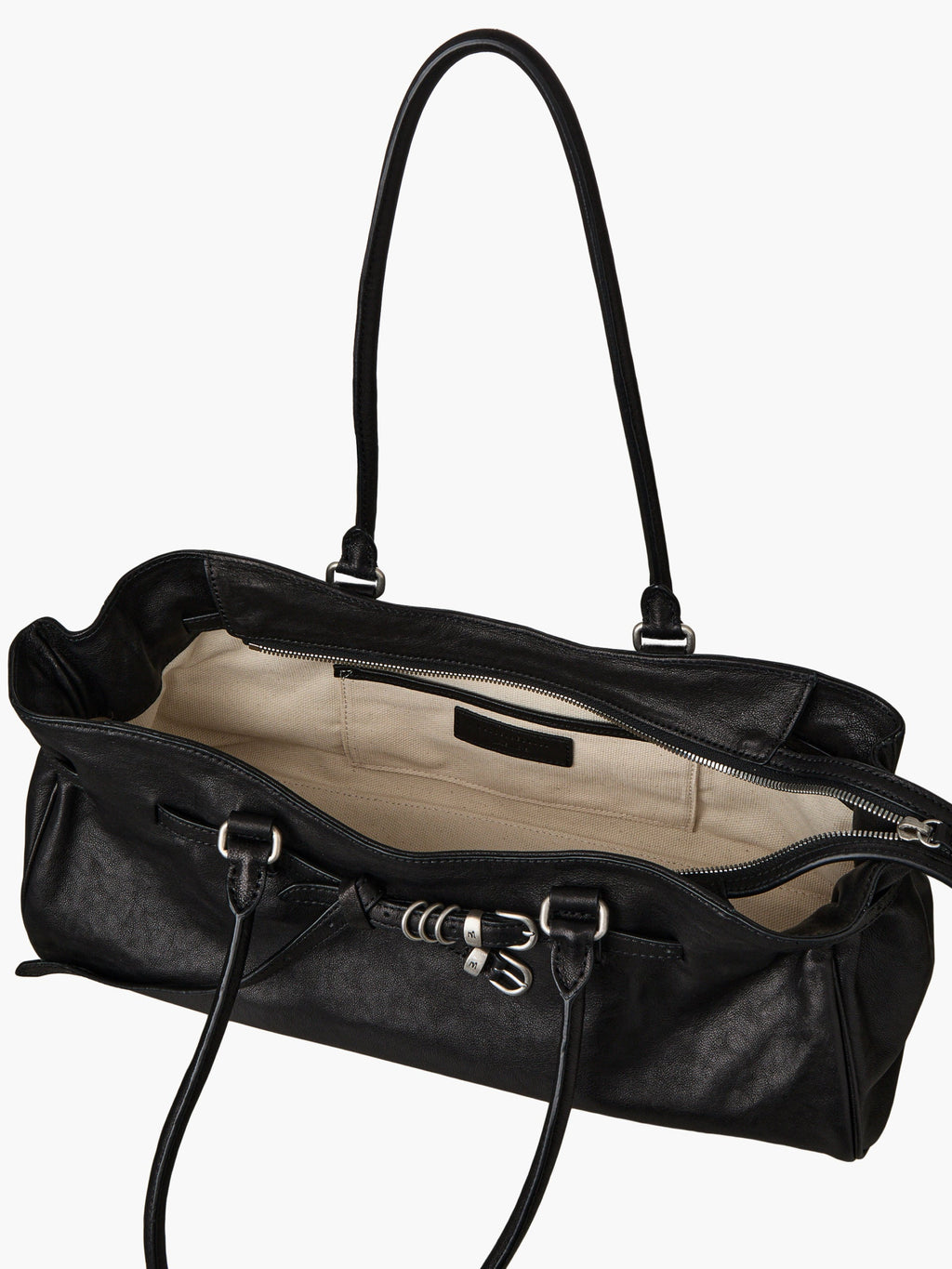 Marge Sherwood - Soft Grandma Shoulder Bag (Black Washed Nappa) product image 8 | TRAB K-Fashion Australia