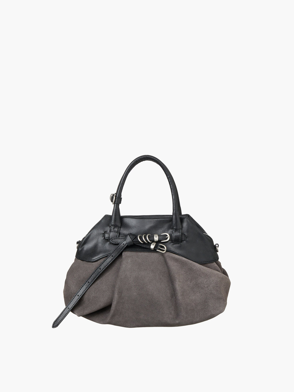Marge Sherwood - Soft Grandma Layered Mini Bag (Grey Suede) product image 4 | TRAB K-Fashion Australia