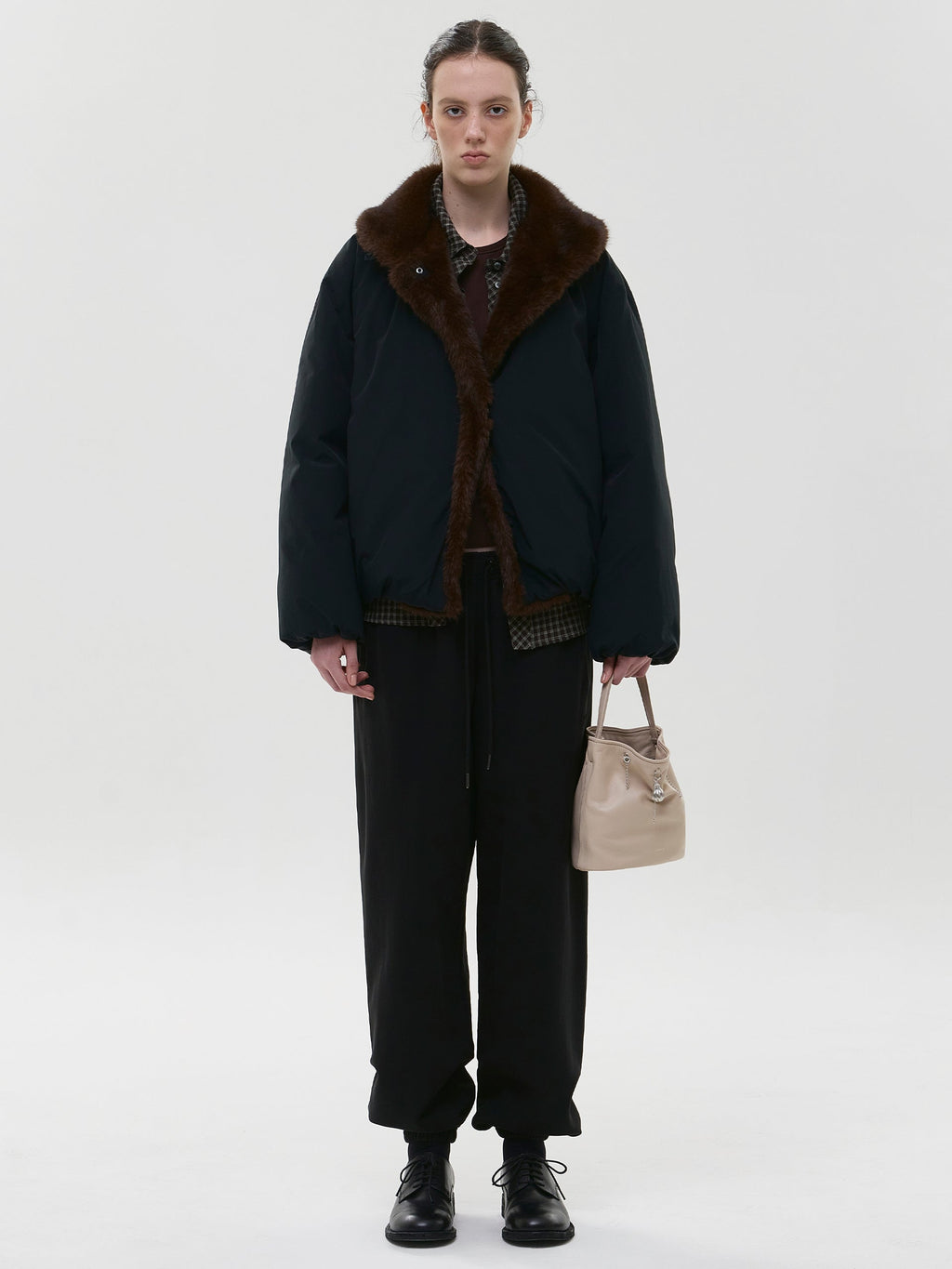 Marge Sherwood - Wired Bucket (Almond Milk Airy Nappa) product image 3 | TRAB K-Fashion Australia