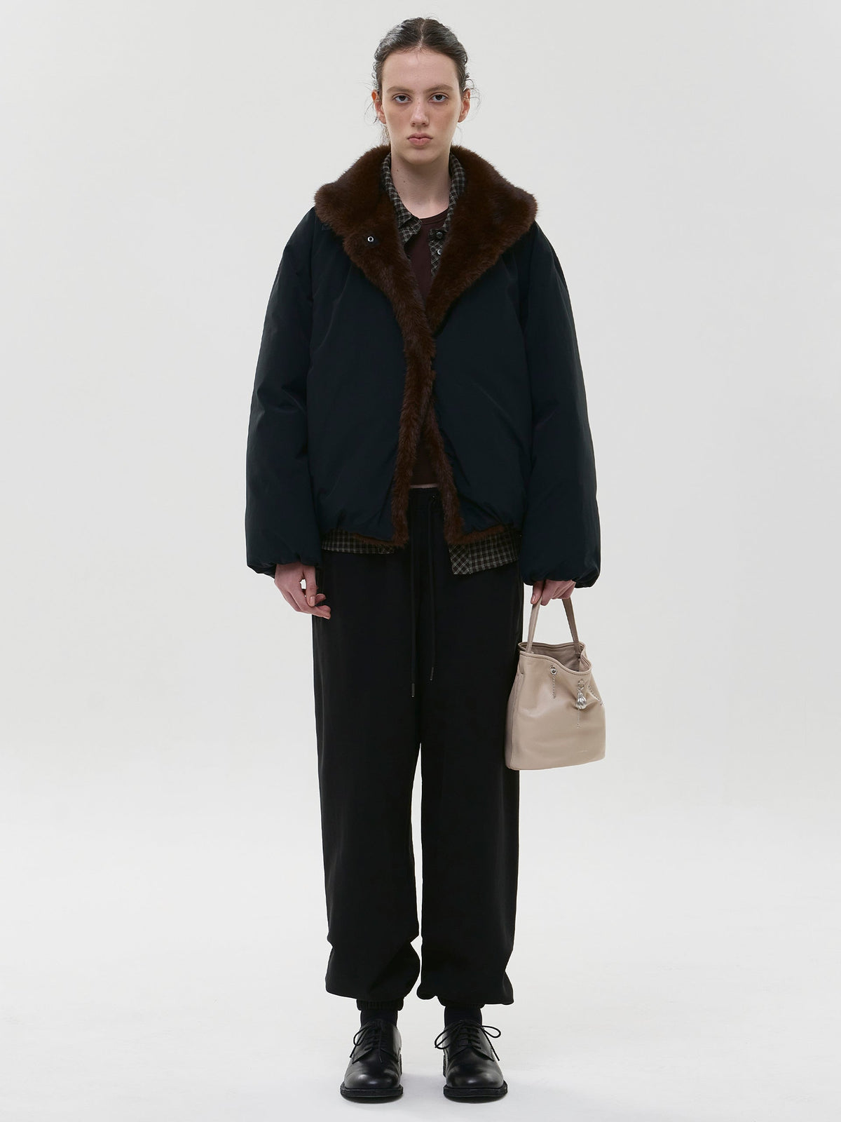 Marge Sherwood - Wired Bucket (Almond Milk Airy Nappa) product image 3 | TRAB K-Fashion Australia