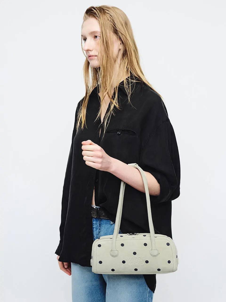 Marge Sherwood - Soft Boston Ew (Blond Wood Printed Suede) product image 2 | TRAB K-Fashion Australia
