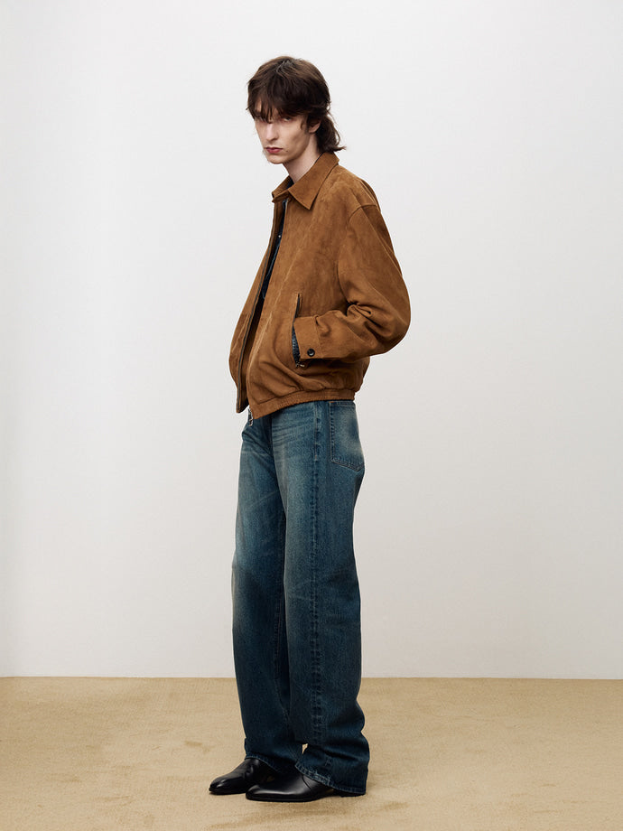 Tonywack - Goat Suede Blouson Jacket (Camel) product image 4 | TRAB K-Fashion Australia