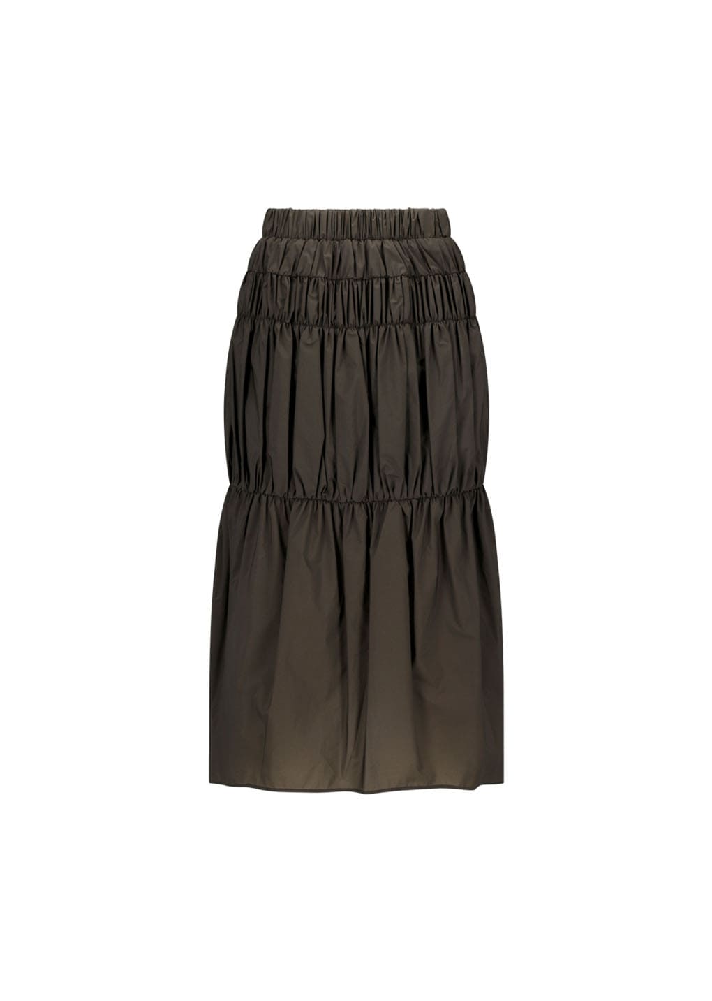 Amomento - Nylon Shirring Skirt (Brown) product image 5 | TRAB K-Fashion Australia