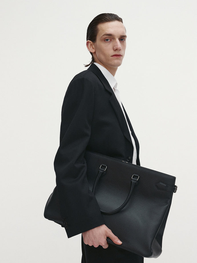 Tonywack - Virgin Wool Relaxed Tailored Jacket (Black) product image 1 | TRAB K-Fashion Australia