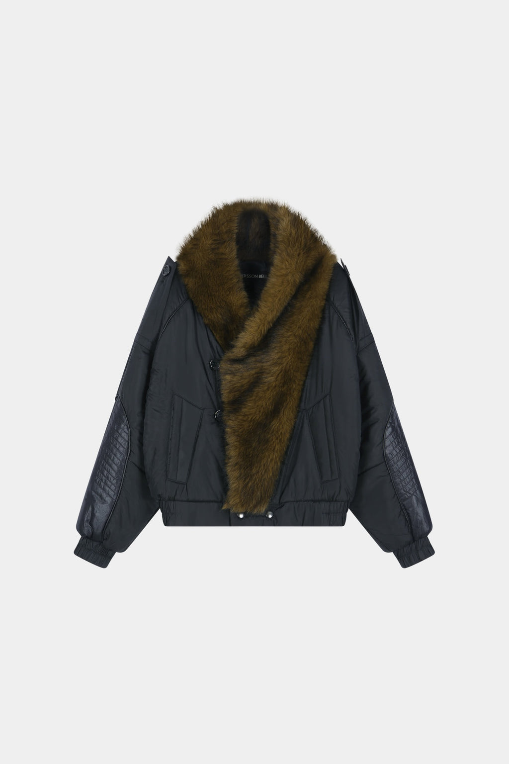 Andersson Bell - Fur Shawl Collar Puffer Jacket (Black) product image 13 | TRAB K-Fashion Australia