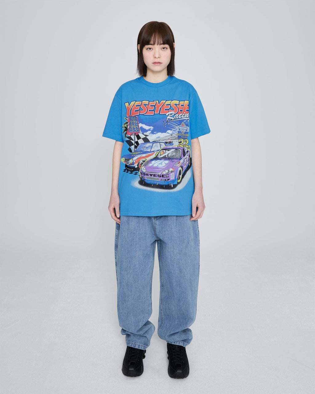 yeseyesee - Racing Tee (Sky Blue) product image 10 | TRAB K-Fashion Australia