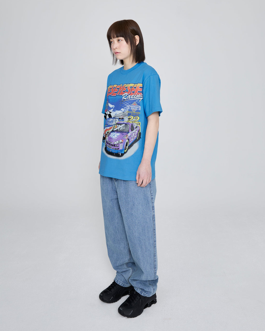 yeseyesee - Racing Tee (Sky Blue) product image 11 | TRAB K-Fashion Australia