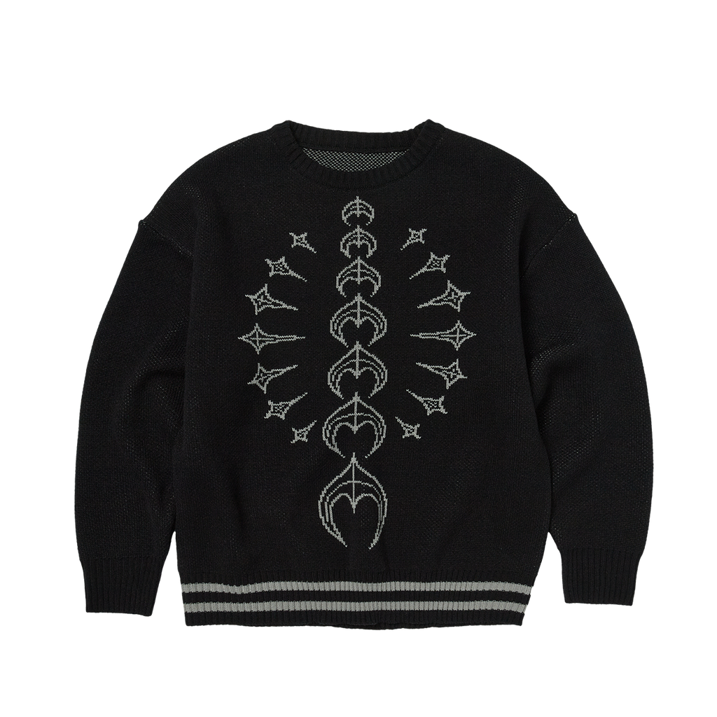 Thug Club - TC Bone Knit Sweater (Black/White) product image 1 | TRAB K-Fashion Australia