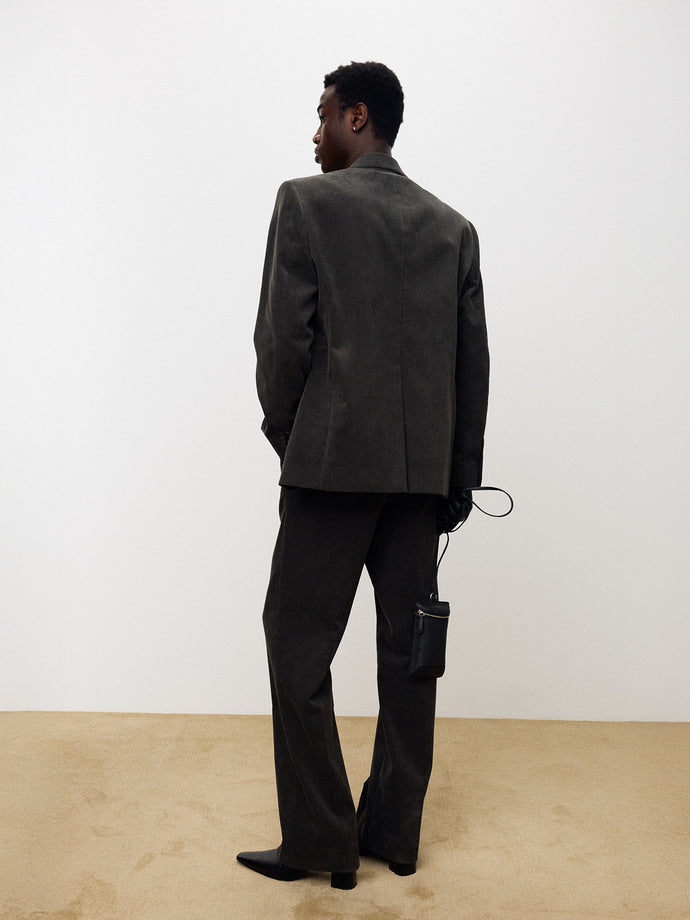 Tonywack - Corduroy Single-Breasted Tailored Jacket (Anthracite) product image 4 | TRAB K-Fashion Australia