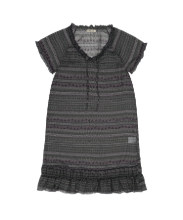 Coyseio - Chiffon Shirring One Piece (Purple Brown) product image 1 | TRAB K-Fashion Australia