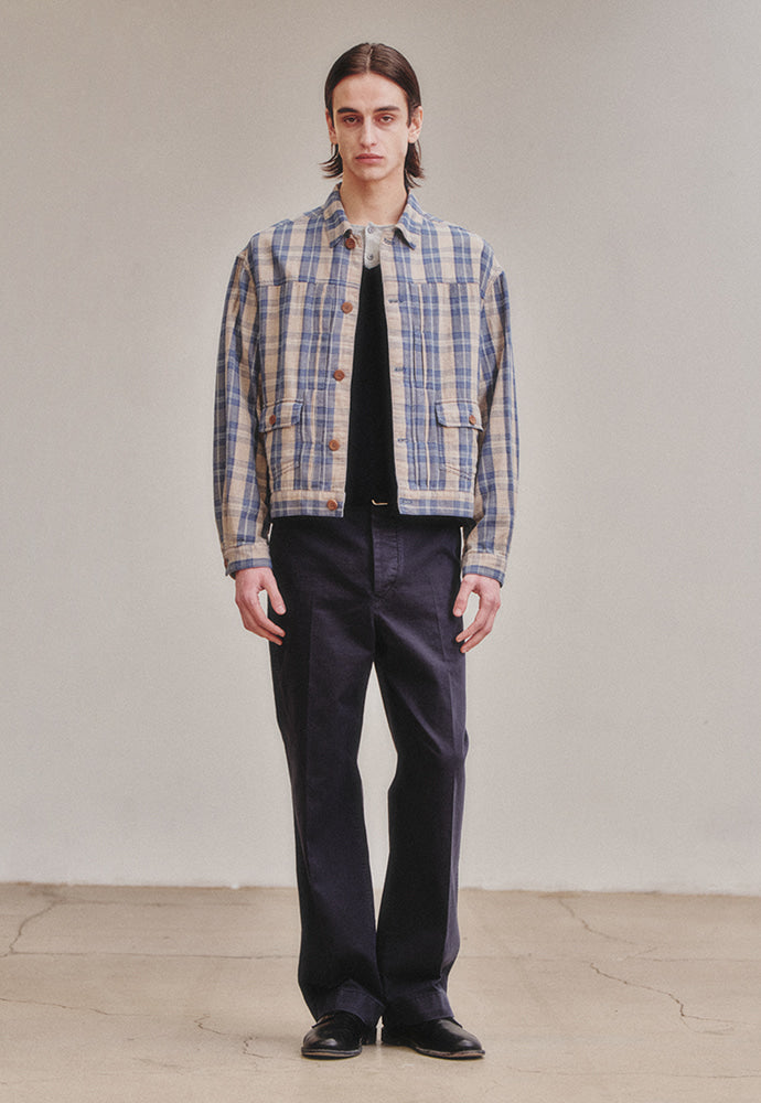 Art if acts - Vintage Check Trucker (Vintage Blue) product image 3 | TRAB K-Fashion Australia
