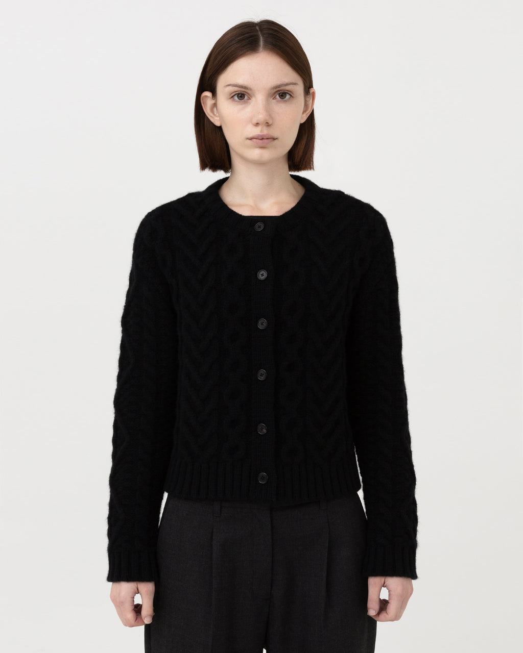 Brownyard - Fisherman Cardigan (Black) product image 1 | TRAB K-Fashion Australia