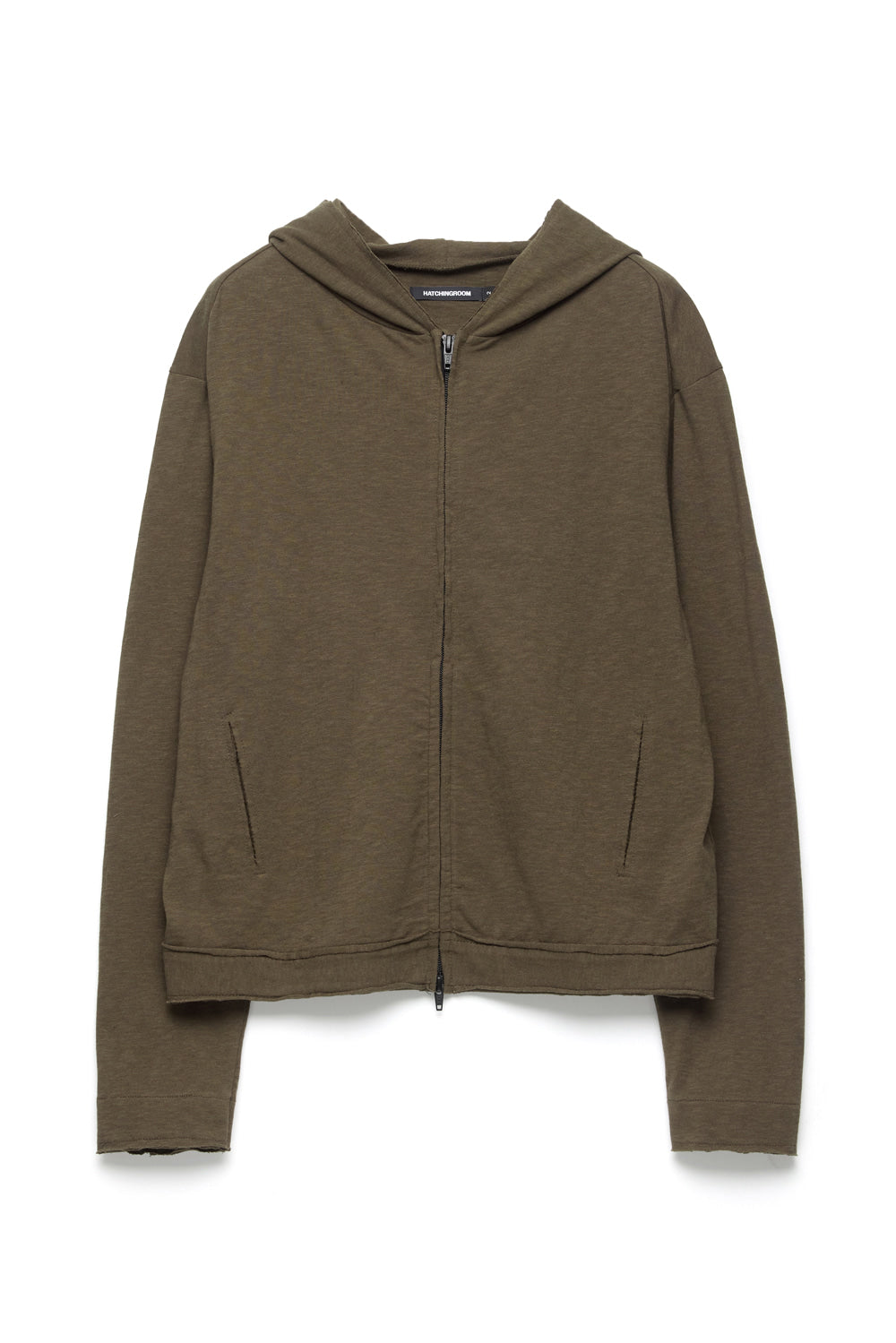 Hatchingroom - Rough Hoodie Slub (Dark Khaki) product image 1 | TRAB K-Fashion Australia