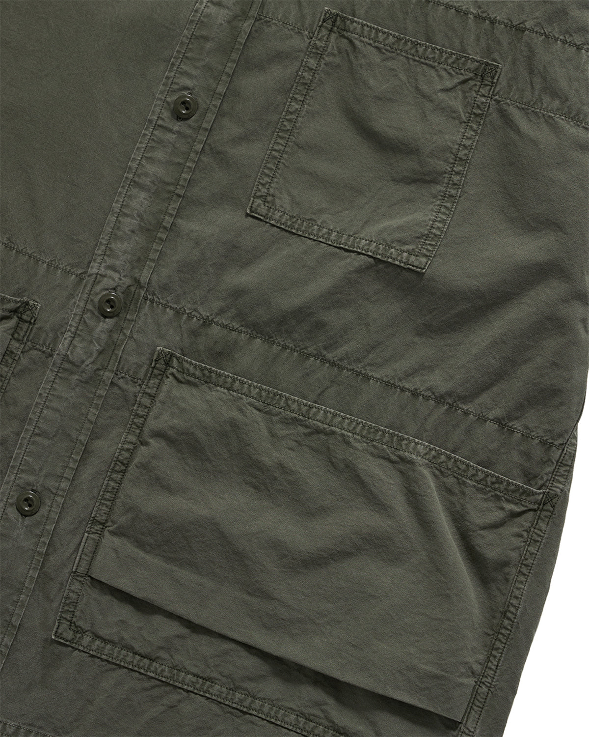 Eastlogue - Carpenter Work Half Shirts (Olive) product image 8 | TRAB K-Fashion Australia