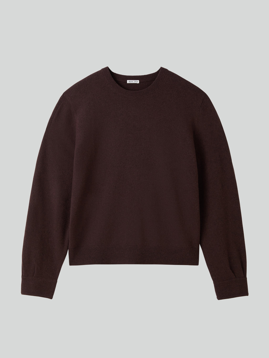Recto - Shirt Cuffs Detail Knit Top (Dark Burgundy) product image 8 | TRAB K-Fashion Australia