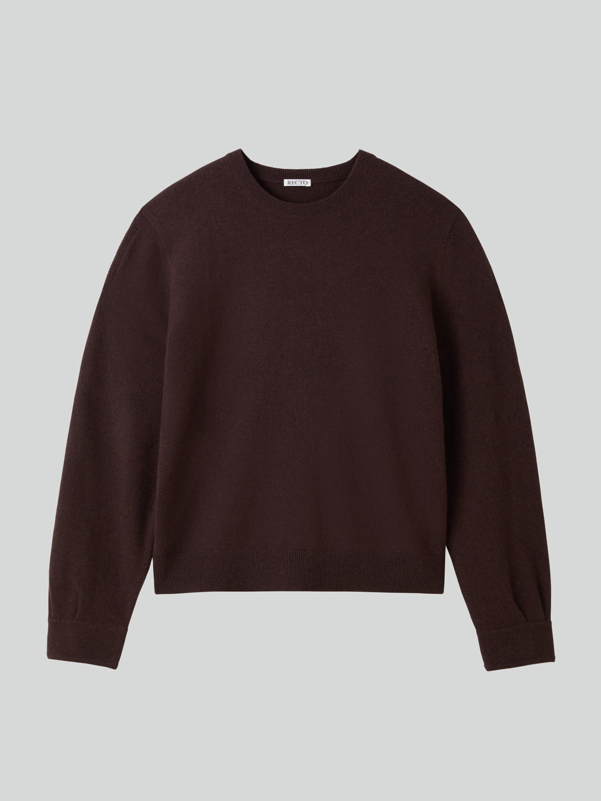 Recto - Shirt Cuffs Detail Knit Top (Dark Burgundy) product image 8 | TRAB K-Fashion Australia